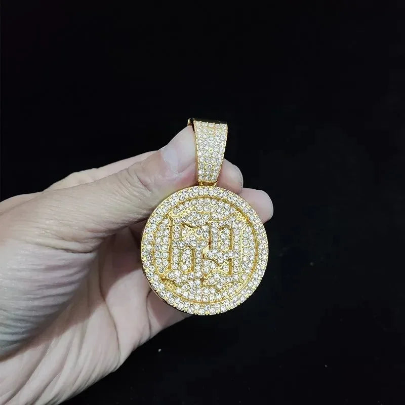 Men Women Hip Hop Number 69 Pendant Necklace Crystal Cuban Chain Iced Out Bling HipHop Necklaces Fashion Charm Jewelry