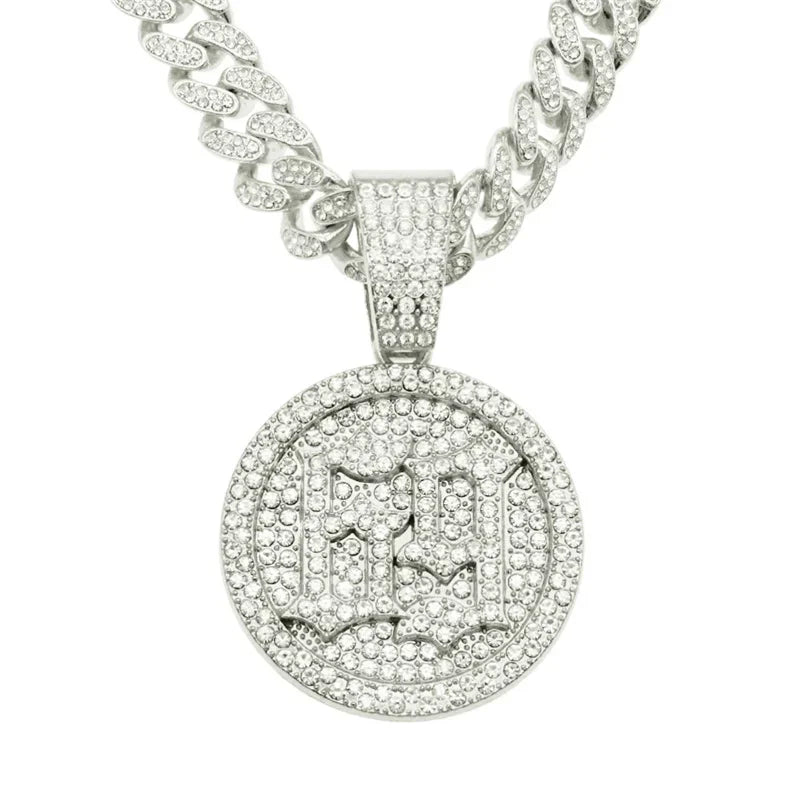 Men Women Hip Hop Number 69 Pendant Necklace Crystal Cuban Chain Iced Out Bling HipHop Necklaces Fashion Charm Jewelry